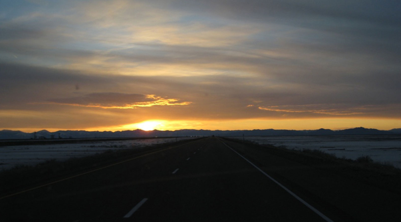 Sierra-bound on the road home.