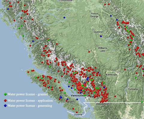 BC Hydro Map