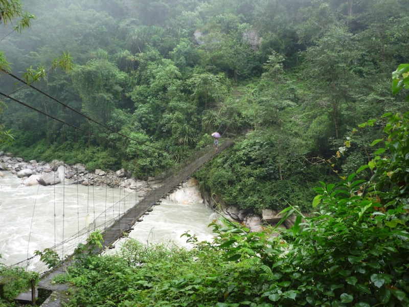 Crossing arun river 2