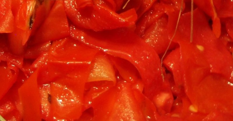 Tomato skins-close