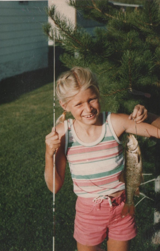 Young bridget with fish 001