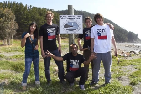 Fuerza Chile! T-Shirt Benefits Save The Waves Chilean Earthquake Relief