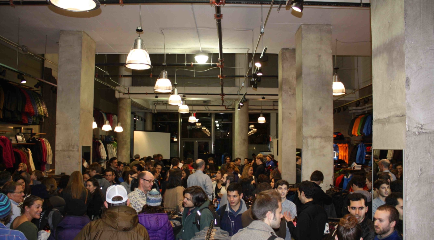 The crowd gathers at opening night of the Tin Shed on Broadway. All photos: Anthony Garcia