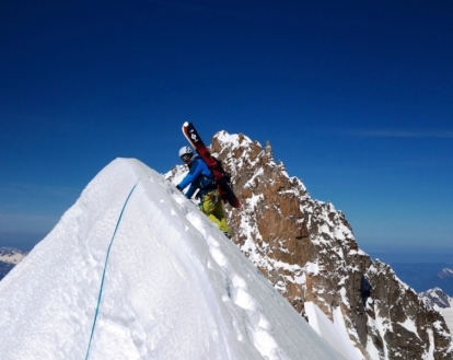 A Steep Ski Traverse of the Mont Blanc Range from East to West with Laurent Bibollet