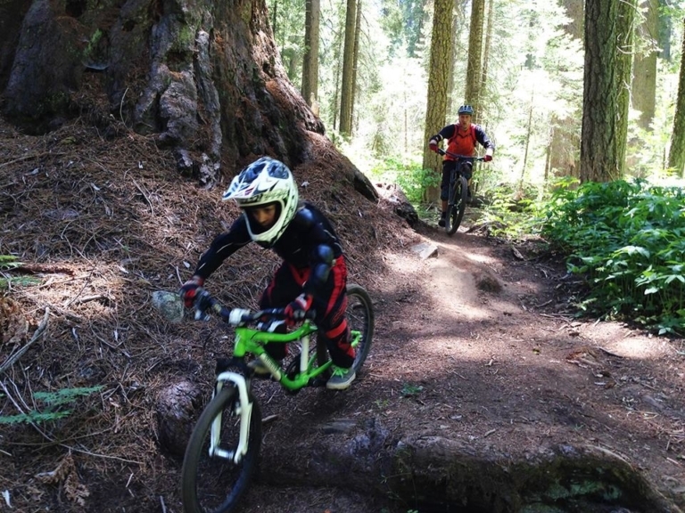 Keeping dad on his toes.