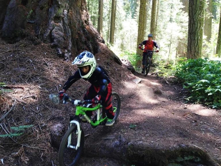 Keeping dad on his toes.