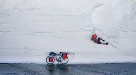 Eric Pollard picks a nice spot to chill. Virginia Lakes, California. Photo: Andrew Miller