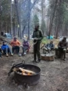 “Ranger Shelton Johnson. One of only two full-time African American National Park Service rangers in Yosemite, out of over 300 full-time park staff. His presence alone speaks to the need for greater diversity in our national park system. Here, Shelton speaks to his experiences in both Yellowstone and Yosemite as an African American ranger and why it’s important that people in the outdoor industry start to lend their voices to the work of DEI.” —Teresa Baker. Photo: Eugénie Frerichs