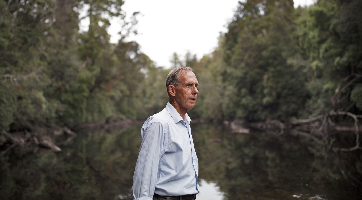 Bob Brown is the founder of the Australian Green Party. He and his foundation have been fighting for decades to protect takayna / Tarkine. Photo: Krystle Wright