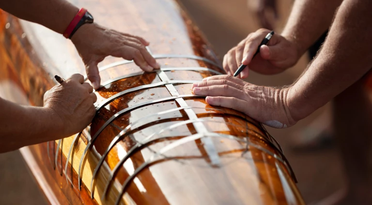Restoring a Traditional Hawaiian Koa Canoe on O’ahu
