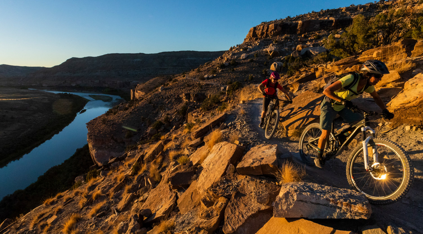 Across the valley from the 18 Road trail system—home of the ultra-iconic Zippity Do Dah —is Kokopelli’s Trail, another Fruita classic. Mary’s Loop is just a part of the loop, but the views of the Colorado River make it a standout, especially at sunset. Photo: Carl Zoch