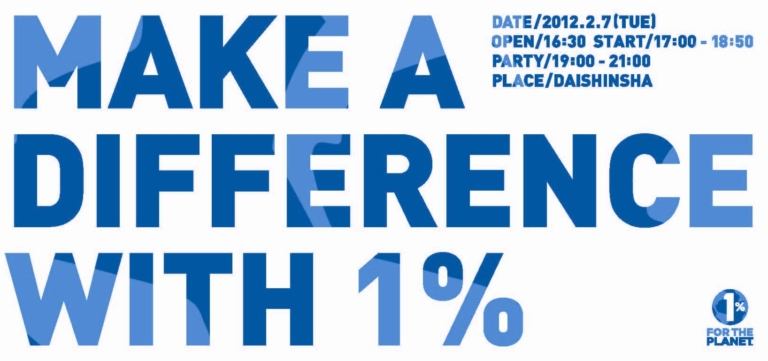 MAKE A DIFFERENCE WITH 1% ―あなたの1%が社会を変える―
