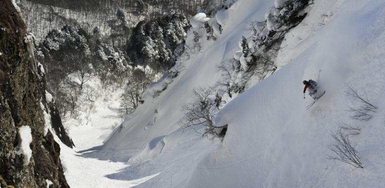 九頭龍山に描いたライン