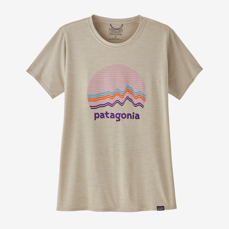 Patagonia Capilene Cool Daily Graphic Shirt - Women's Ridge Rise Moonlight / Pumice X-Dye L