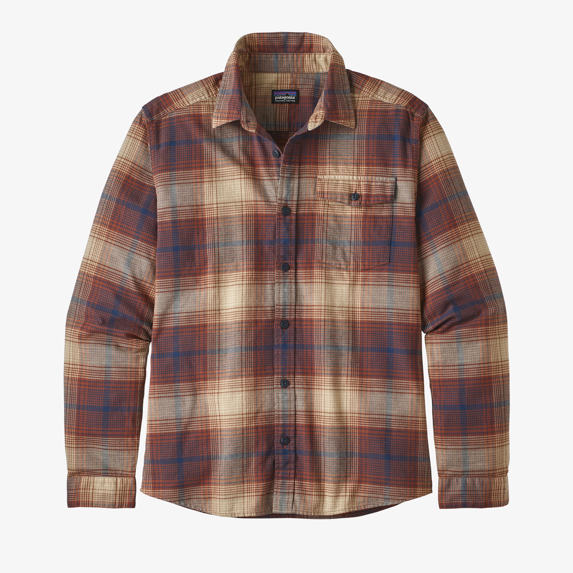 Patagonia Men's Long-Sleeved Lightweight Fjord Flannel Shirt