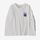Girls' Long-Sleeved Graphic Organic T-Shirt - Illustrated Alpine Icon: White (IAWH) (62214)