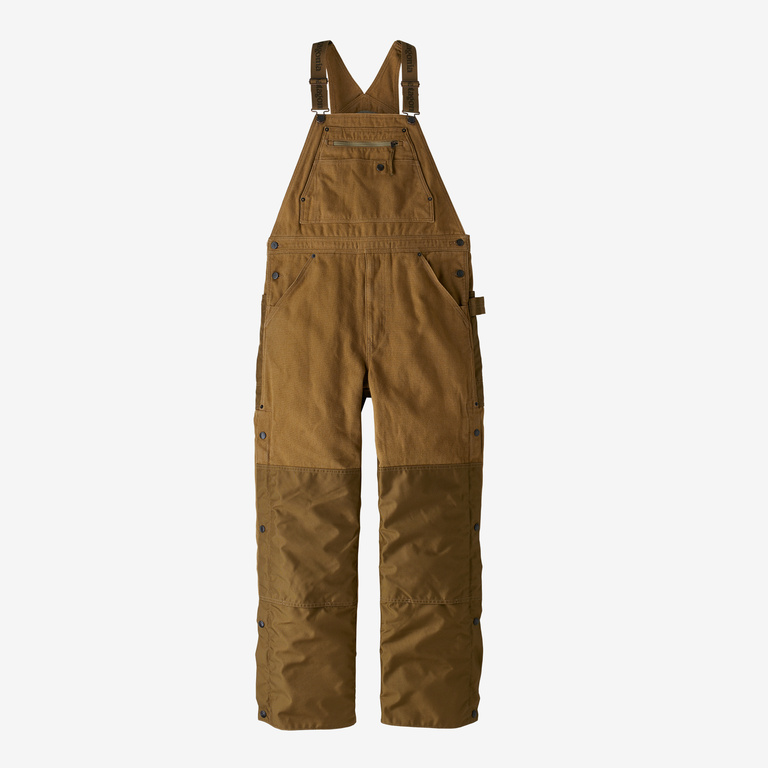 Patagonia Men's Iron Forge Hemp Canvas Insulated Overalls - Short in Coriander Brown, Small - Short Length - Hemp/Organic Cotton/Recycled Polyester