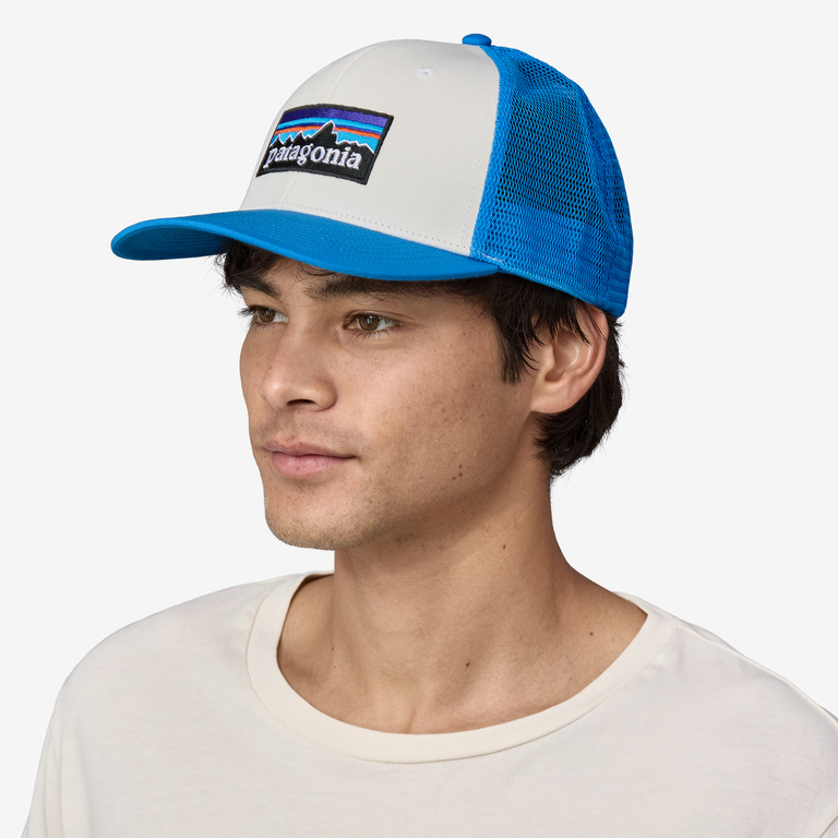 Patagonia Flying Fish LoPro Trucker Hat in Birch White - Trucker Hats & Caps - Organic Cotton/Polyester