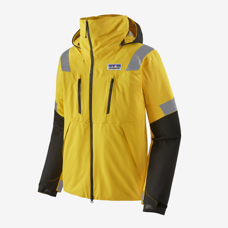 Patagonia Men's Big Water Foul Weather Jacket in Storm Yellow, Extra Small - Recycled Nylon/Recycled Polyester Nylon/Polyester
