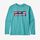 Boys' Long-Sleeved Capilene® Cool Daily T-Shirt - Boardshort Logo: Iggy Blue X-Dye (BIBX) (62395)