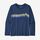Girls' Long-Sleeved Graphic Organic T-Shirt - Ridge Rise Stripe: Stone Blue (RRBE) (62214)
