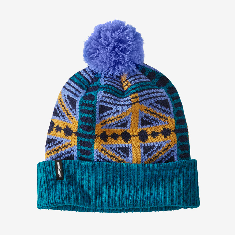 Patagonia Powder Town Beanie in Pale Periwinkle - Winter Beanies - Recycled Polyester/Nylon/Polyester