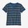 Camiseta Bebé Squeaky Clean Henley - Pacific Stripe: Stone Blue (PSTE) (61240)