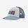 Jockey P-6 Logo Trucker Hat - White w/Light Plume Grey (WLGY) (38289)