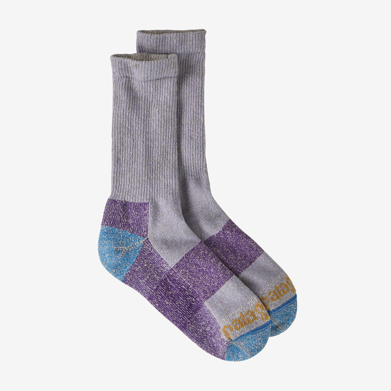 Patagonia Hemp Crew Socks in Purple, Large - Hiking & Running Socks - Hemp/Recycled Cotton/Recycled Polyester