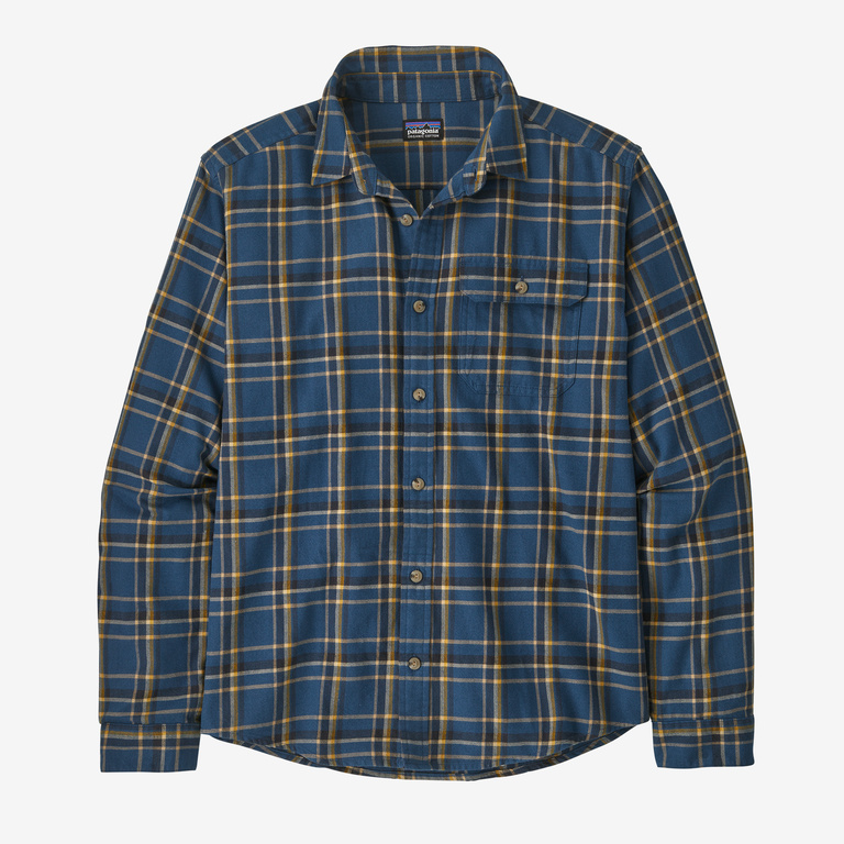Patagonia Cotton in Conversion Lightweight Fjord Flannel Shirt - Men's Major / Tidepool Blue Xxs