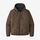 M's Diamond Quilted Bomber Hoody - Topsoil Brown (TOPB) (27610)