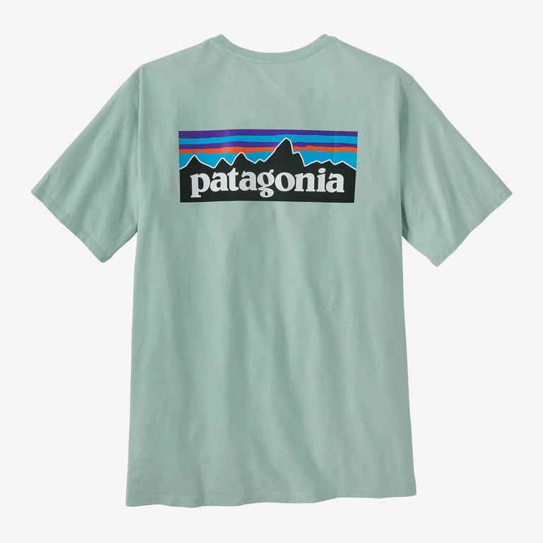 Patagonia Men's P-6 Logo Responsibili-Tee Wispy Green / S