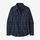 W's Long-Sleeved Organic Cotton Midweight Fjord Flannel Shirt - Tundra: New Navy (TUNE) (42405)