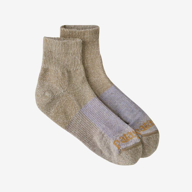 Patagonia Hemp Quarter Socks in Moray Khaki, Large - Hiking & Running Socks - Hemp/Recycled Cotton/Recycled Polyester