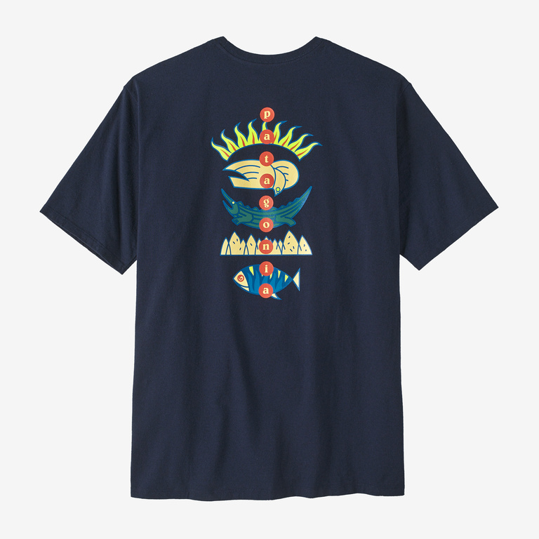 Patagonia Men's Fitz Roy Bonefish Cotton T-Shirt