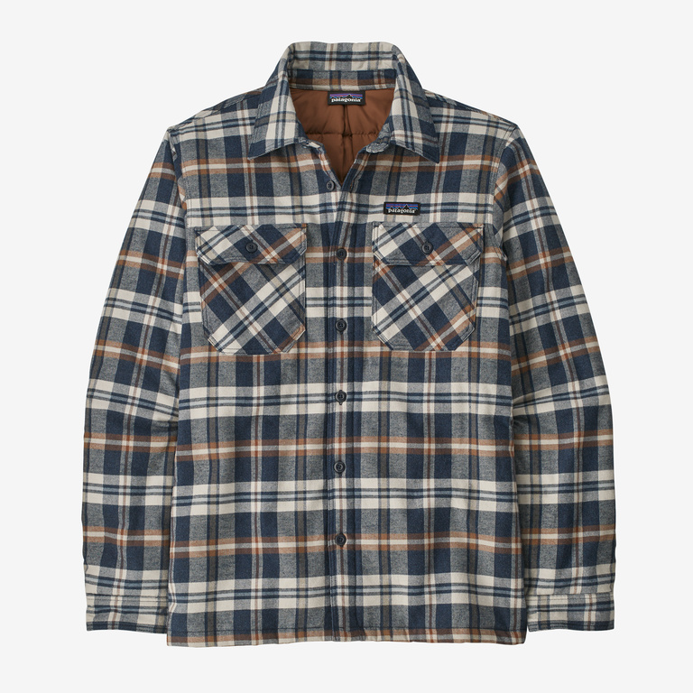 på vegne af tolv Cyberplads Patagonia Men's Insulated Organic Cotton Midweight Fjord Flannel Shirt