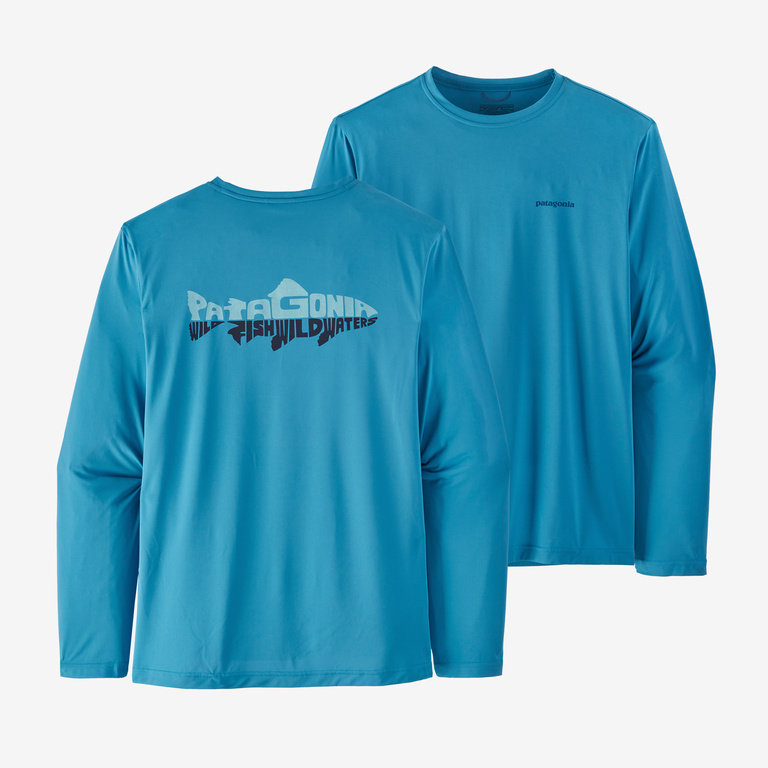 Kæmpe stor Fæstning trekant Patagonia Men's Long-Sleeved Capilene® Cool Daily Fish Graphic Shirt