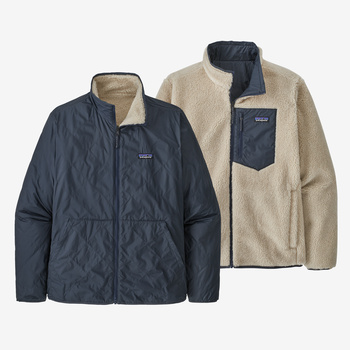 Men's Reversible Woolyester Pile Fleece Jacket