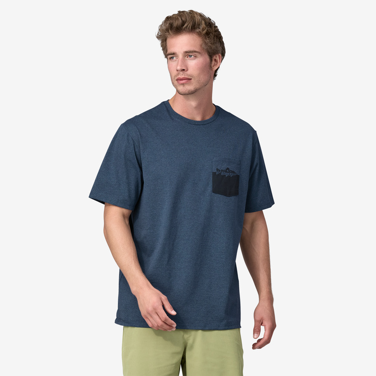 Patagonia Men's Fitz Roy Bonefish Cotton T-Shirt