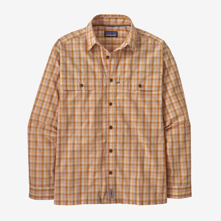 Patagonia Men's Island Hopper Shirt - Mirrored: Golden Caramel L