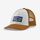 Jockey P-6 Logo Lopro Trucker Hat - White w/Bear Brown (WTBE) (38283)