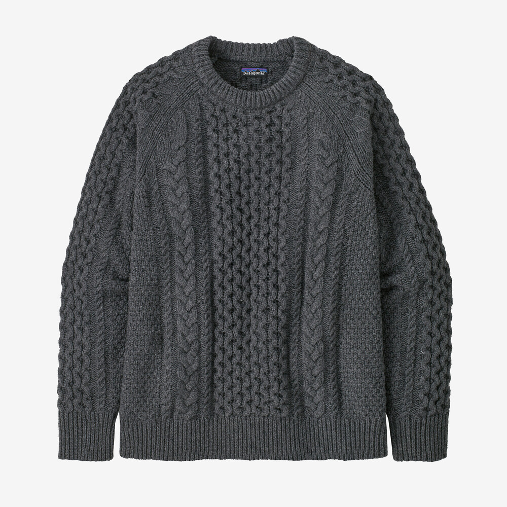 Patagonia Recycled Wool Cable-Knit Crewneck Sweater