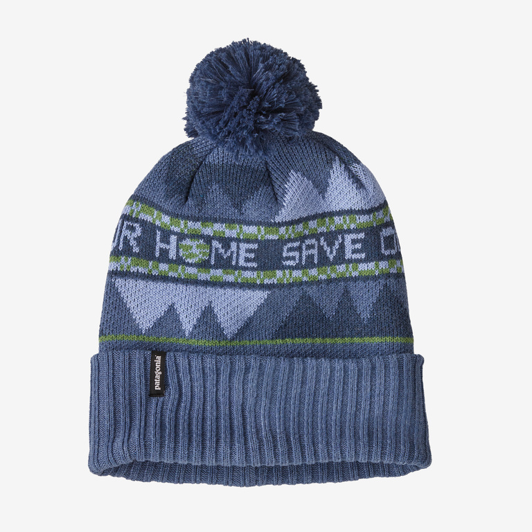 Patagonia Powder Town Beanie in Dolomite Blue - Winter Beanies - Recycled Polyester/Nylon/Polyester