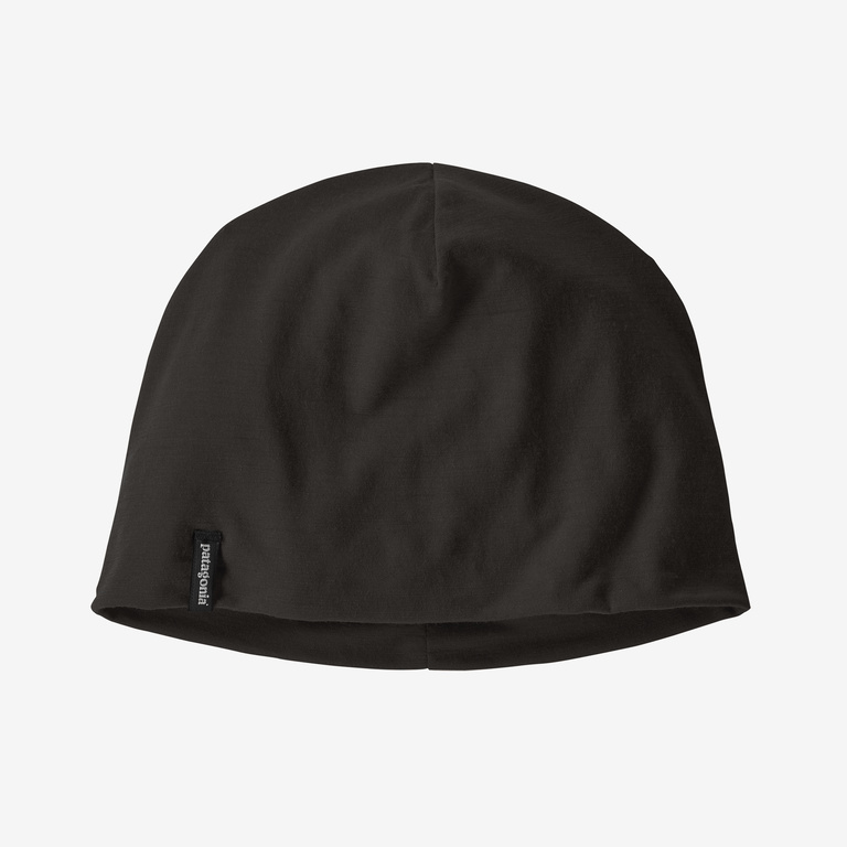Patagonia Overlook Merino Wool Liner Beanie in Black - Winter Beanies - Recycled Polyester/Nylon/Polyester