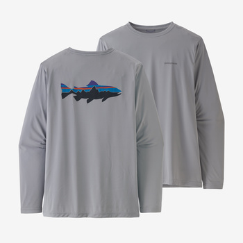 Men's Long-Sleeved Capilene Cool Daily Fish Graphic Shirt