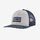 Kids' Trucker Hat - P-6 Logo: White w/Bartolome Small: Stone Blue (PWSE) (66032)