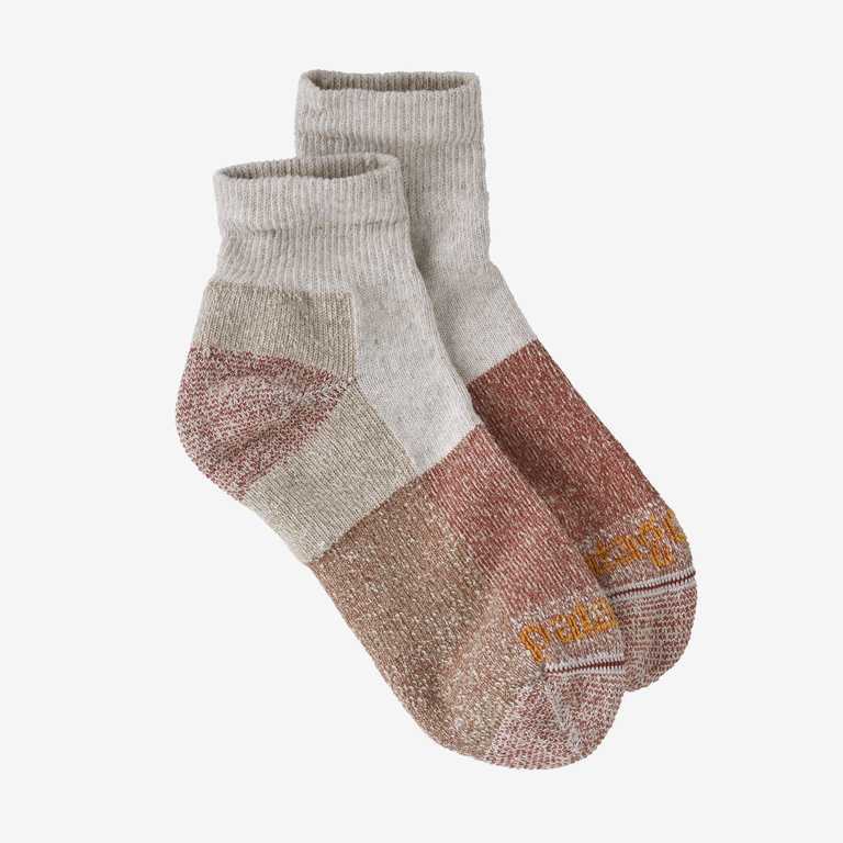 Patagonia Hemp Quarter Socks in Sienna Clay, Large - Hiking & Running Socks - Hemp/Recycled Cotton/Recycled Polyester