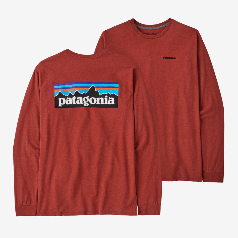 Patagonia Men\'s Long-Sleeved P-6 Logo Responsibili-Tee®