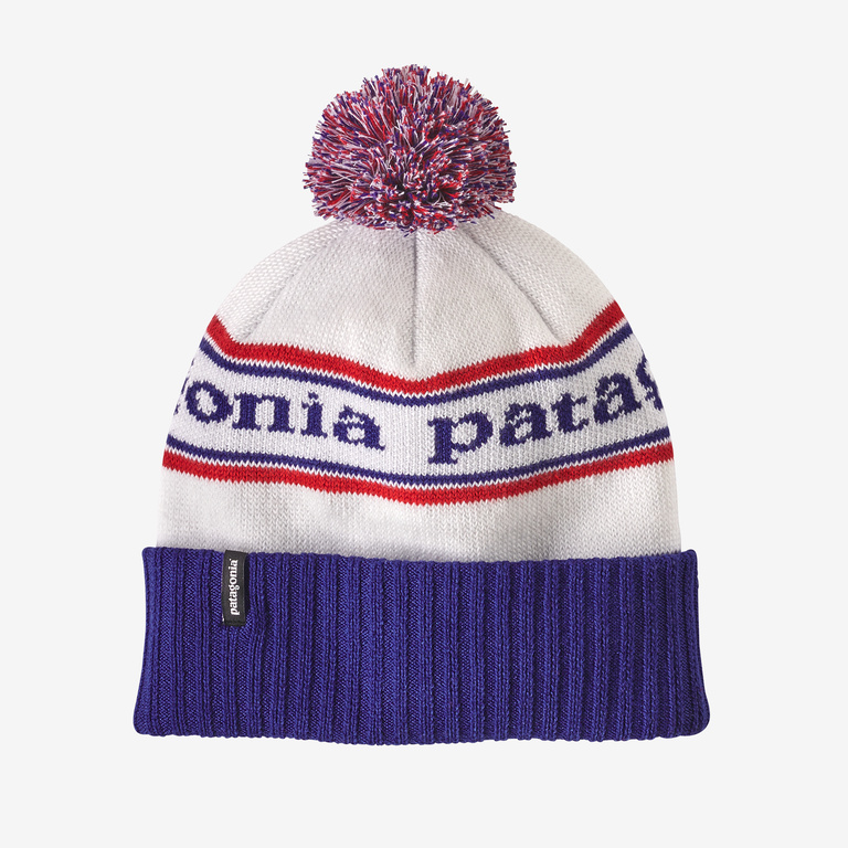 Patagonia Powder Town Beanie in Viking Blue - Winter Beanies - Recycled Polyester/Nylon/Polyester