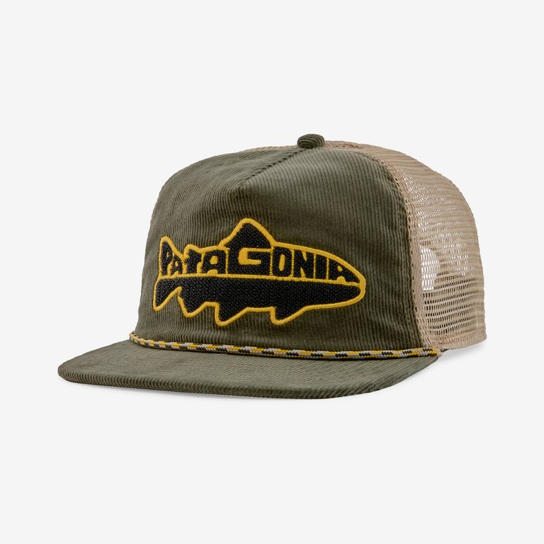 Patagonia Cardiff Hat Patch Trucker Hat Flying Fish Snap Back Navy Blue